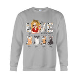Love Cat Mom Life - Personalized Cat T-shirt And Hoodie