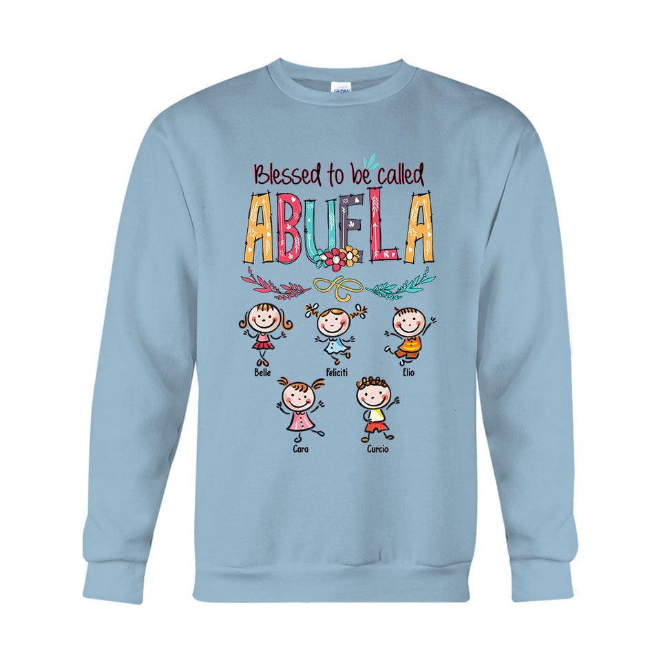 Dios Me Regaló Dos Títulos - Personalized Grandma T-shirt And Hoodie