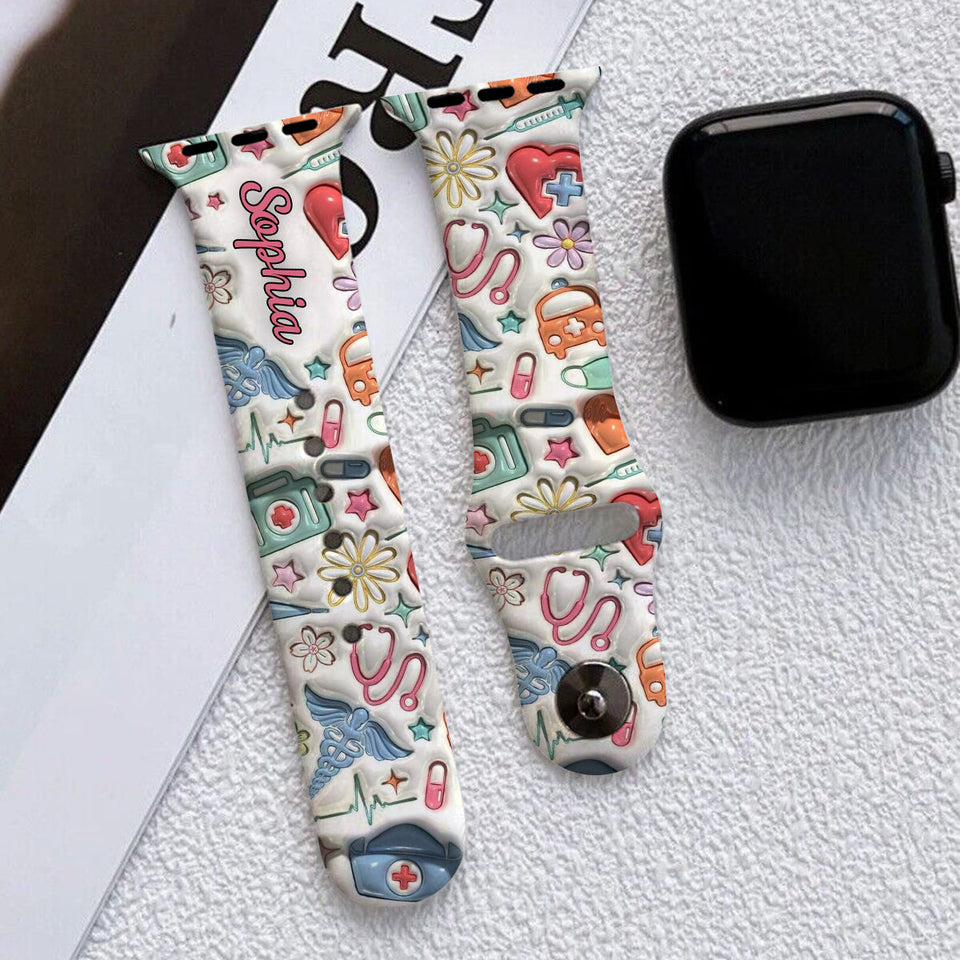 Nurse Life - Personalized Nurse Apple Watch Band