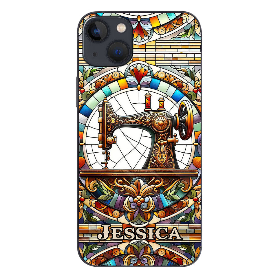Colorful Sewing Machine - Personalized Sewing Phone Case