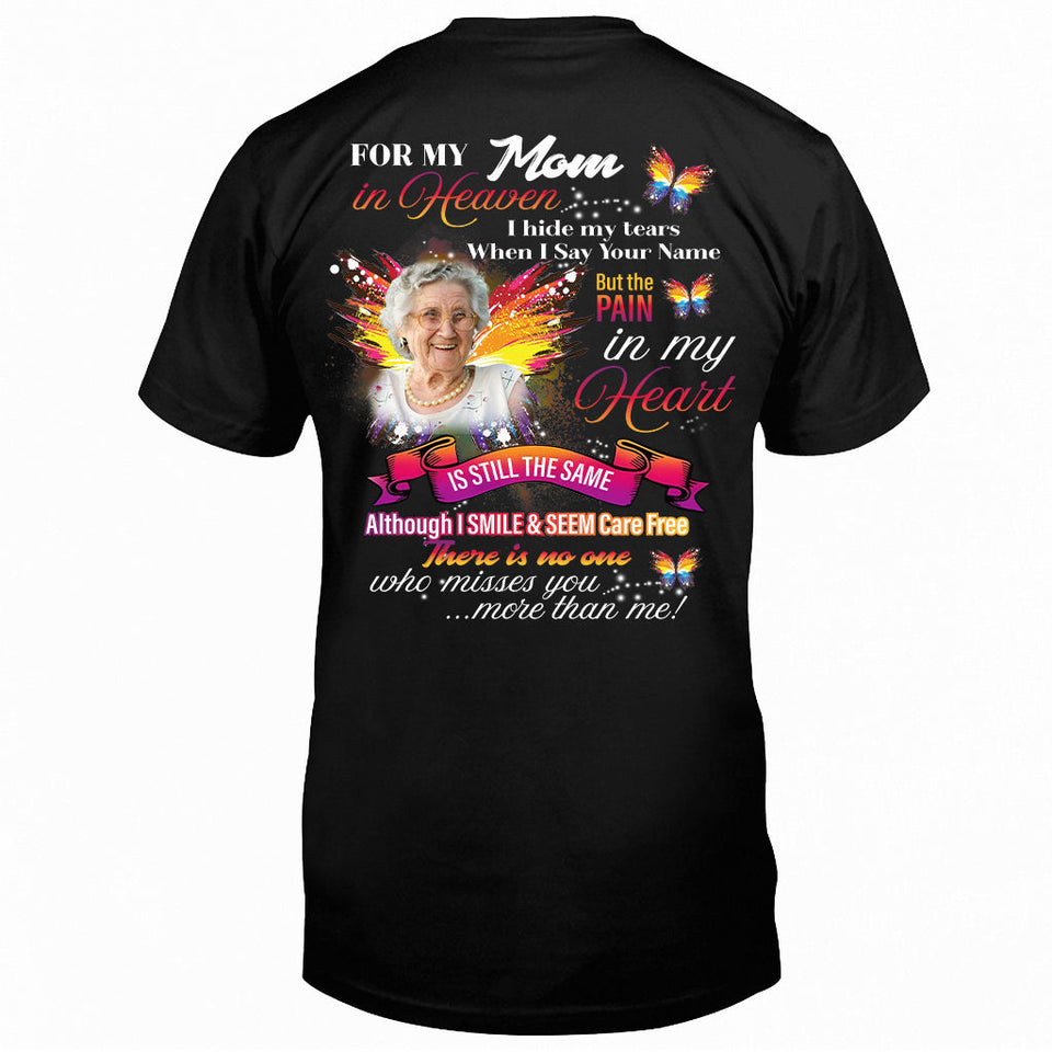 Pour mon âme, quel que soit mon titre au paradis, je cache mes larmes quand je prononce ton nom - T-shirt et sweat à capuche commémoratifs personnalisés