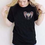 Ailes commémoratives Tes ailes étaient prêtes, mais mon cœur ne l'était pas - T-shirt et sweat à capuche commémoratifs personnalisés