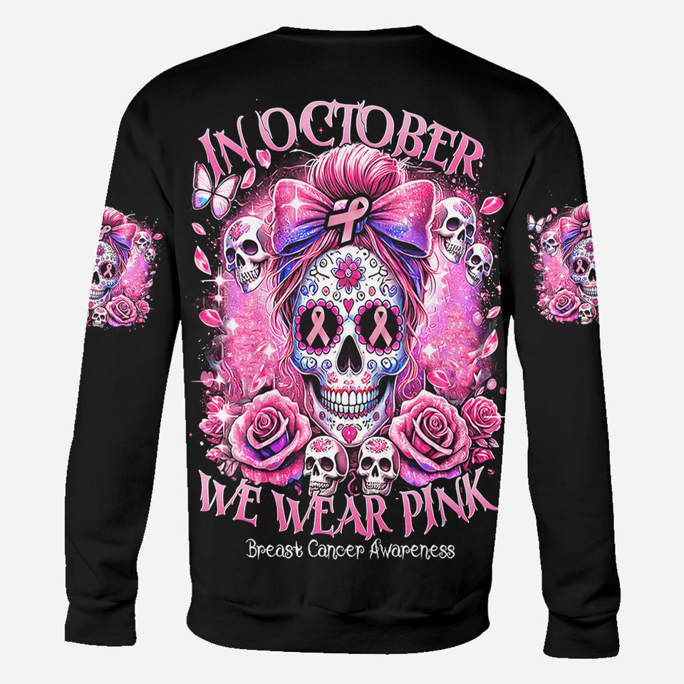 In October We Wear Pink - Personalized Breast Cancer Awareness All Over Shirt