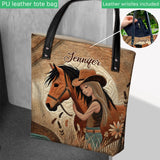 Horse Lovers - Personalized Horse Tote Bag