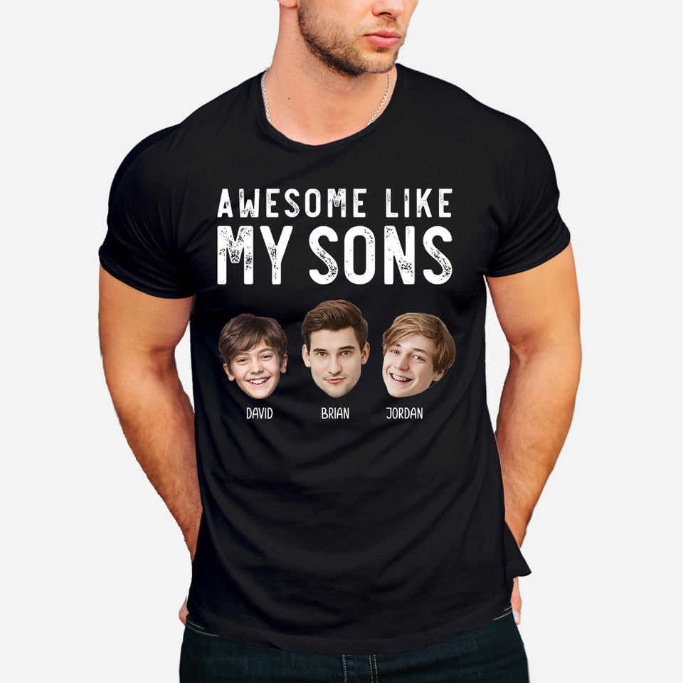 Awesome Like My Children - Personalized Father T-shirt And Hoodie