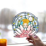 Namaste - Personalized Yoga Window Hanging Suncatcher Ornament