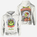 Green Pumpkin Mama Any Title - Personalized Stole Christmas All Over Shirt