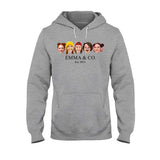 Besties & Co. Face Custom - Personalized Bestie T-shirt And Hoodie