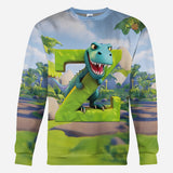 Dinosaur Alphabet - Personalized Kid All Over Shirt