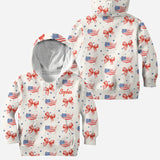 Coquette American Girl - Personalized Independence Day/ 4th of July All Over Shirt