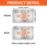 Daddy's Team - Personalized Father Wallet Insert Card