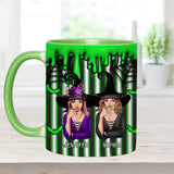 We're Strange and Unusual - Personalized Bestie Accent Mug
