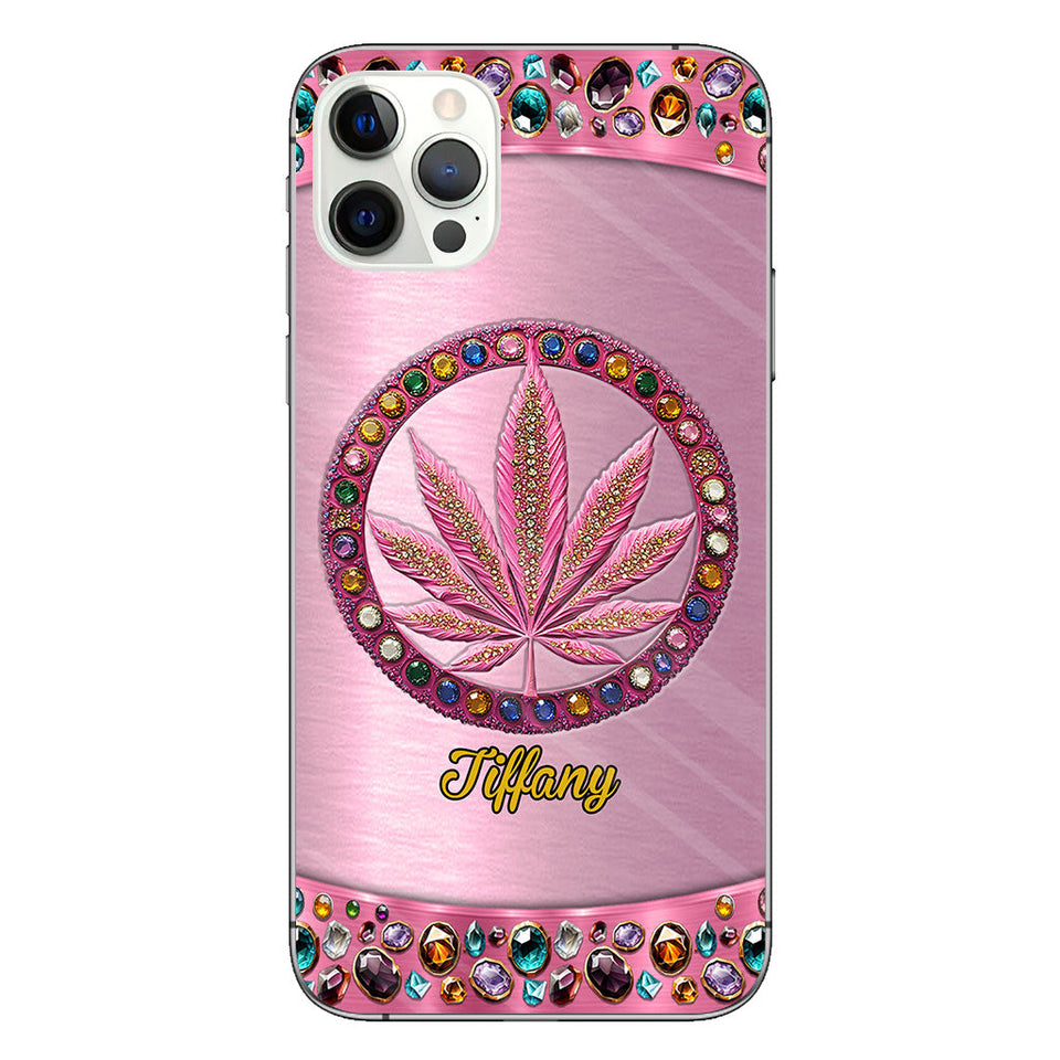 Stoner Chick - Personalized Weed Clear Phone Case