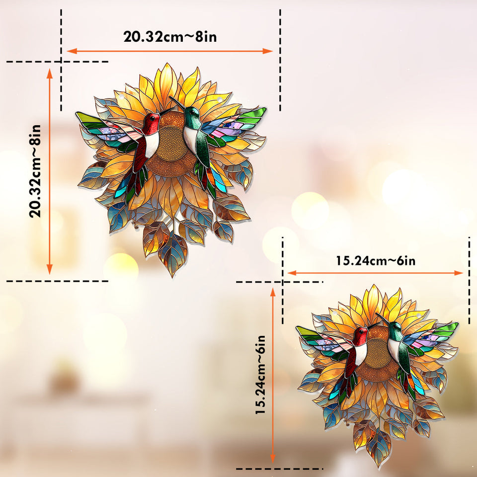 Beautiful Hummingbirds Sunshine - Hummingbird Window Hanging Suncatcher Ornament