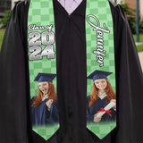 Photo Custom Graduation Stole Sash - Personalized Graduation Graduation Stole