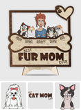 Best Fur Mom Dad Ever - Personalized Dog 2 Layered Wood Sign / Wood Plaque
