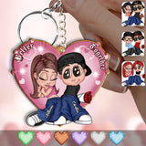 Y2K Couple - Personalized Couple Keychain