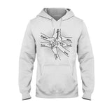 Hand In Hand - Personalized Grandpa T-shirt And Hoodie