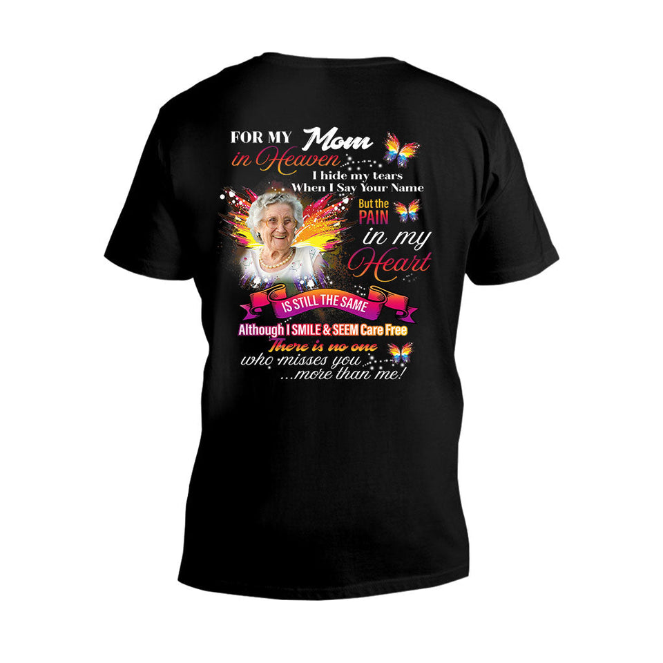 Pour mon âme, quel que soit mon titre au paradis, je cache mes larmes quand je prononce ton nom - T-shirt et sweat à capuche commémoratifs personnalisés