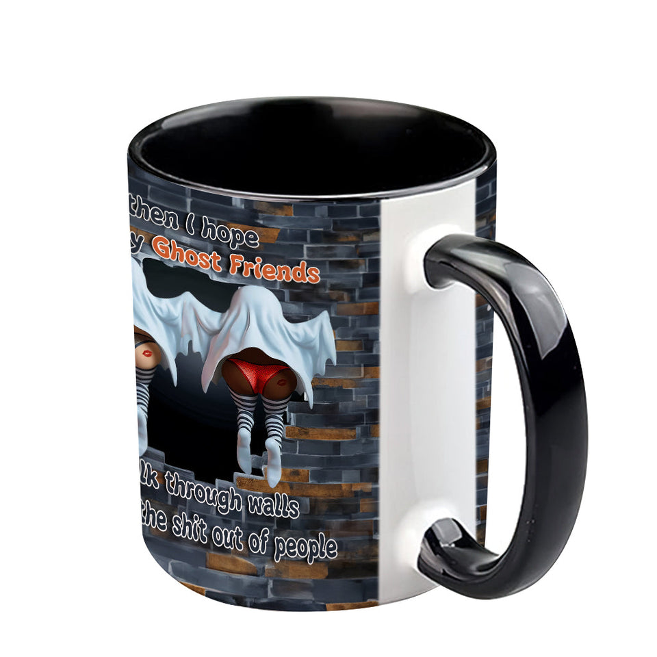 Ghost Friends - Personalized Bestie Accent Mug