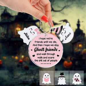 Ghost Friends - Personalized Bestie Keychain with Charms
