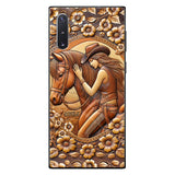 A Girl And Her Horse - Personalized Horse Phone Case