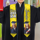 Photo Custom Graduation Stole Sash - Personalized Graduation Graduation Stole