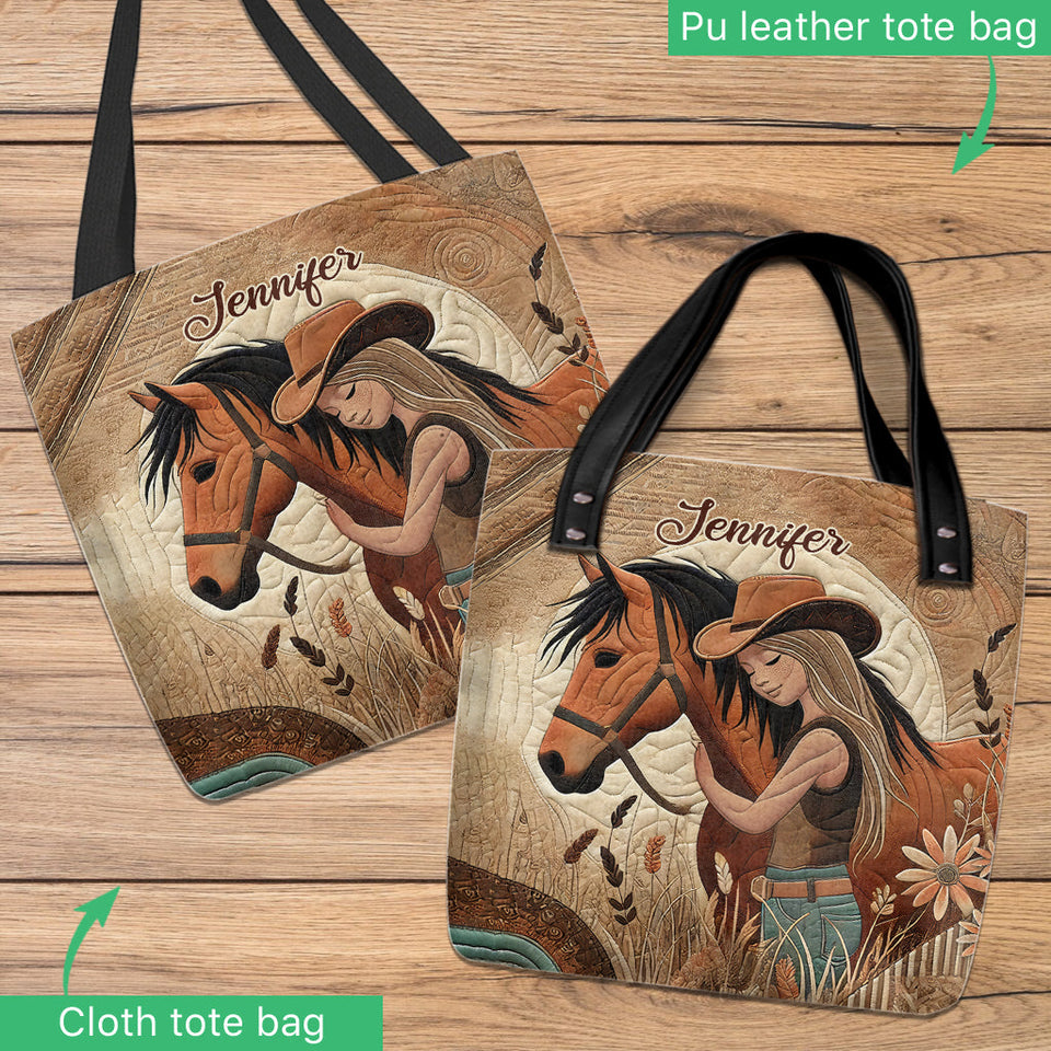 Horse Lovers - Personalized Horse Tote Bag