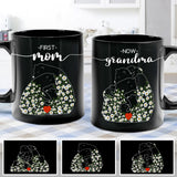 First Mom Now Grandma Bear Daisy - Personalized Grandma Mug