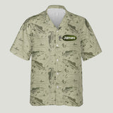 Hooked On Being Dad/ Grandpa... - Personalized Fishing Hawaiian Shirt
