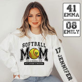 Softball Mom Louder Prouder - Personalized Softball All Over Shirt