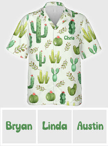 Cactus Succulents Plants - Personalized Cactus Hawaiian Shirt