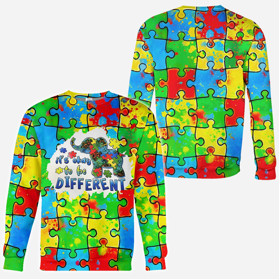 C'est normal d'être différent - T-shirt de sensibilisation à l'autisme
