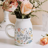Holding Hands Mother Ceramic Flower Vase (Printed On Both Sides)
