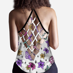 Fuck Around And Find Out - Personalized Skull Cross Tank Top