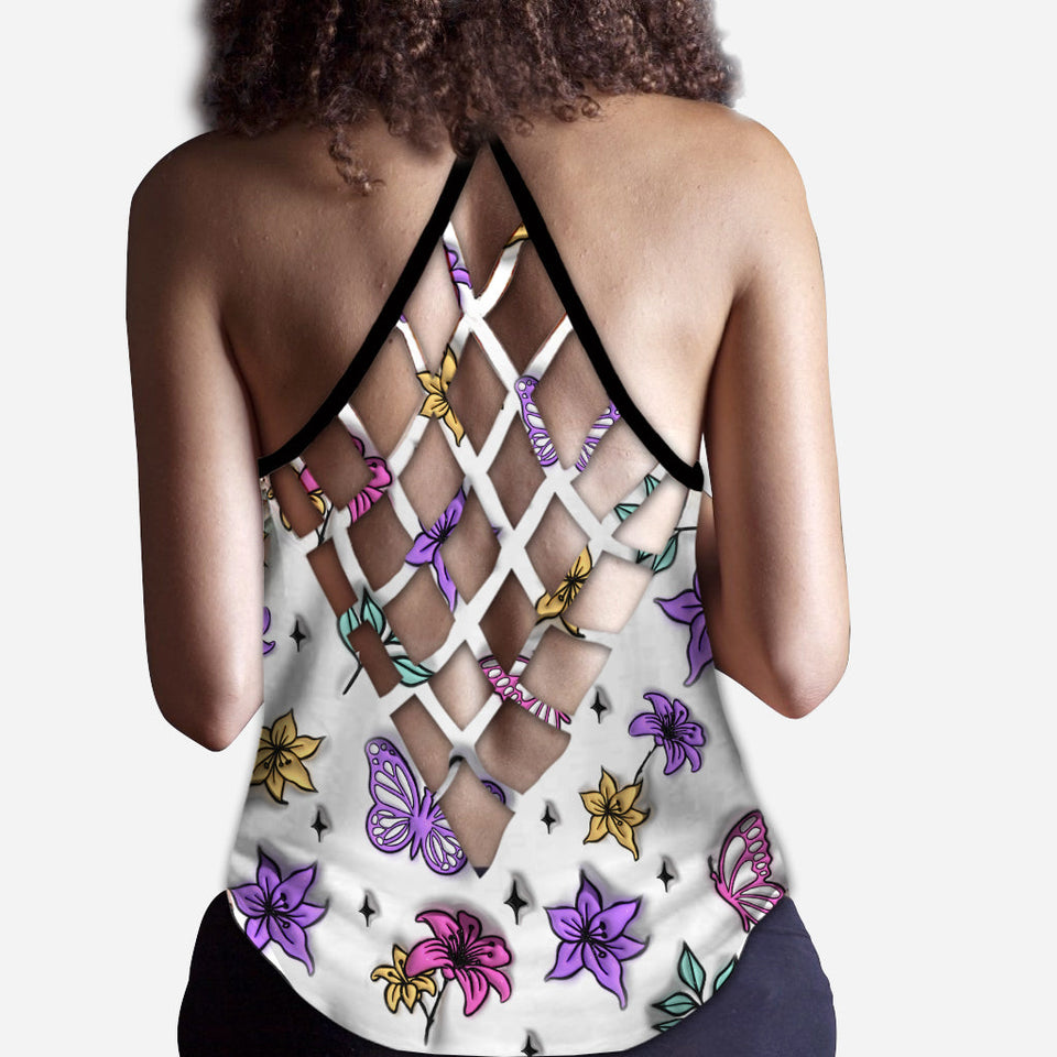 Fuck Around And Find Out - Personalized Skull Cross Tank Top