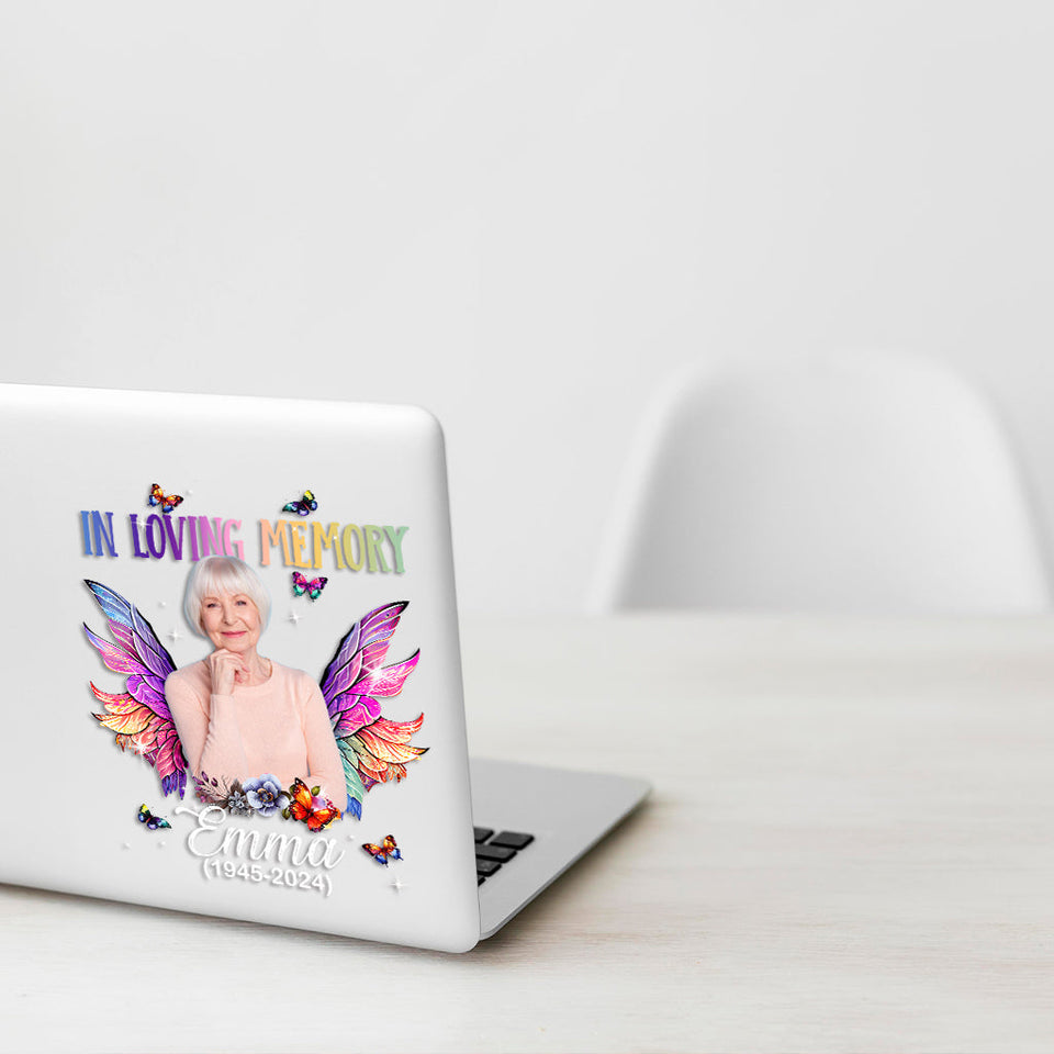 In Loving Memory Any Photo - Personalized Memorial Decal Die Cut