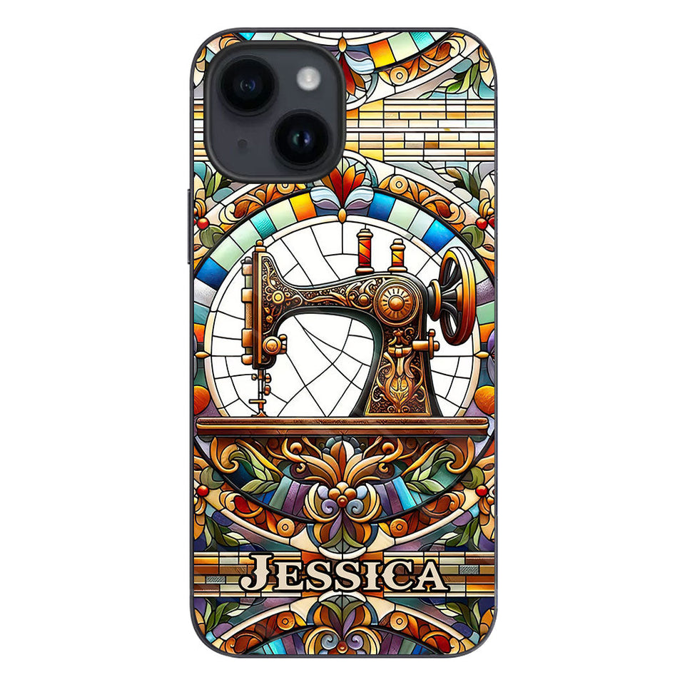 Colorful Sewing Machine - Personalized Sewing Phone Case