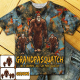 Grandpasquatch More Squatchy - Personalized Grandpa All Over Shirt