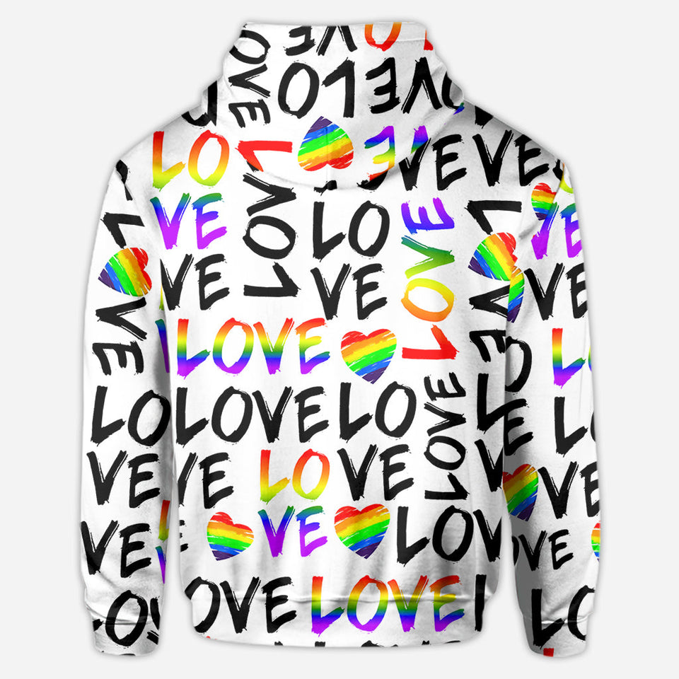 Love is Love - Personalized LGBT Support All Over Shirt