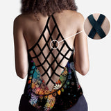 Salty Lil Beach - Personalized Turtle Cross Tank Top