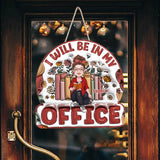 I Will Be In My Office - Personalized Book Custom Shaped Wood Sign