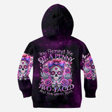 You Remind Me Of A Penny Two-Faced - Personalized Skull Hoodie and Leggings