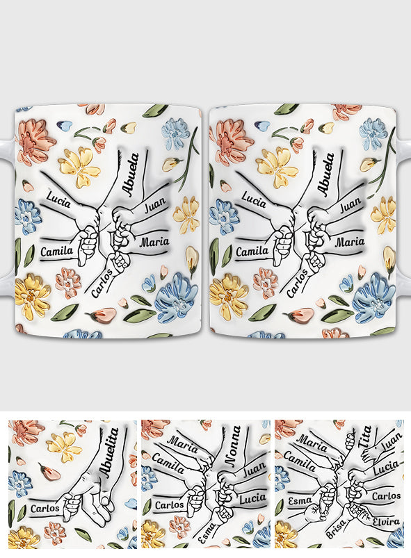 Abuela Floral - Personalized Grandma Mug