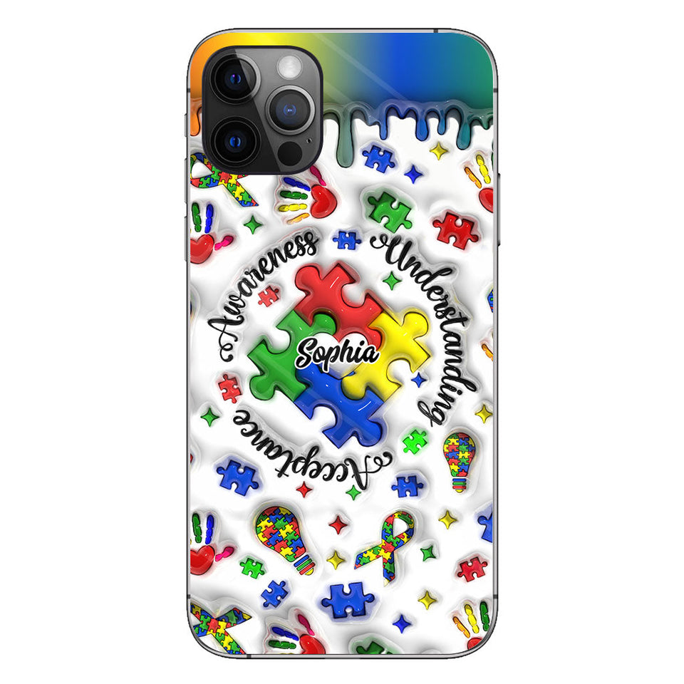 Sensibilisation à l'autisme - Coque de téléphone personnalisée pour la sensibilisation à l'autisme