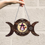 As Above So Below - Personalized Witch Window Hanging Suncatcher Ornament