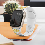 Puffy Floral Apple Watch Band - Personalized Apple Watch Band