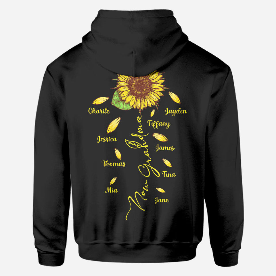 First Mother Now Grandma With Any Kid Name - Personalized Mother All Over Shirt