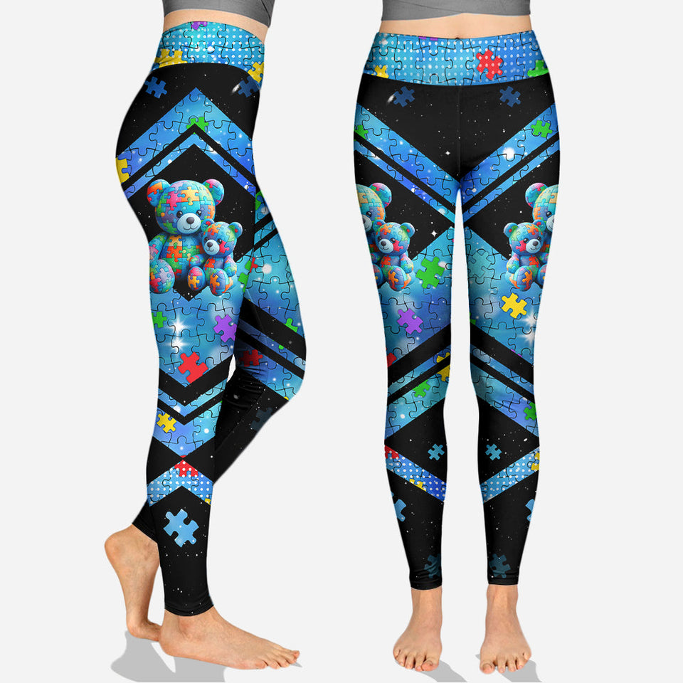 Sweat à capuche et legging « Maman Ours » pour la sensibilisation à l'autisme