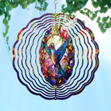 Stained Glass Hummingbird - Personalized Hummingbird Wind Spinner
